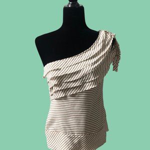 BCBG MAXAZRIA Sleeveless Striped Top